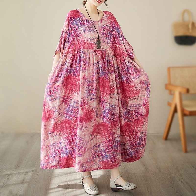可愛い ウエストギャザー入り ポケット付き ゆったり ロングワンピース