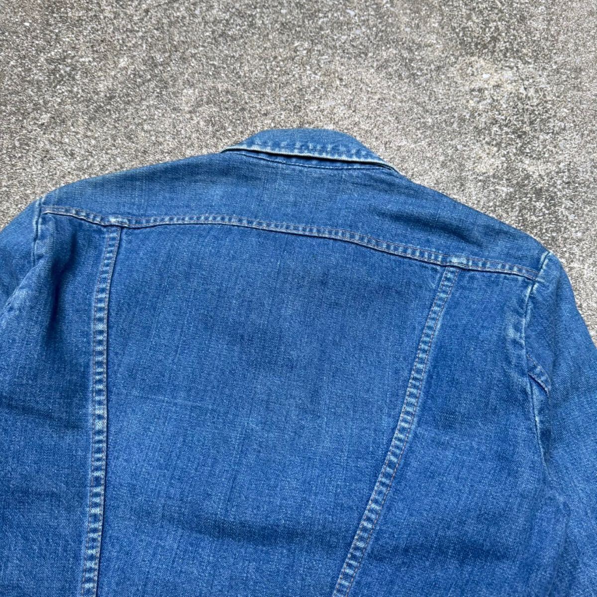 濃紺 70s 80s Wrangler 124mj デニムジャケット ラングラー 24mjz ヴィンテージ インディゴ ジージャン USA制 アメリカ制 Levi's 38