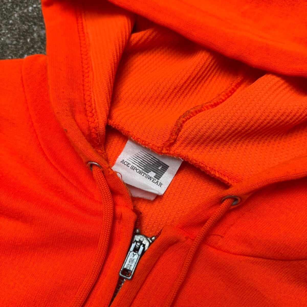 70s 80s USA製 ace sportswear ジップパーカー ヴィンテージ 70s 80s USA製 ace sportswear ジップパーカー ヴィンテージ