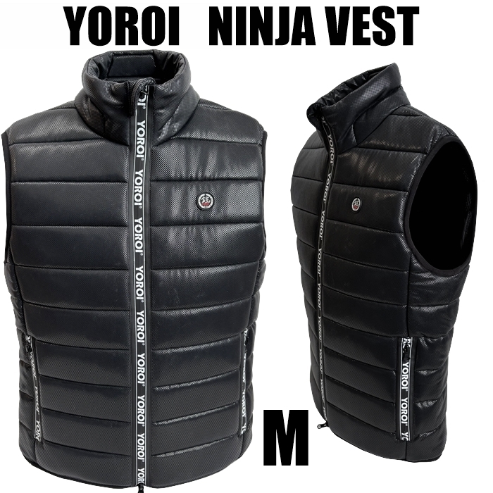 鎧 YOROI ヨロイ ダウンジャケット ニンジャベスト Mサイズ スノーボード　スキーのプロテクターに！ YR720 ゴルフ 乗馬 バイク 自転車