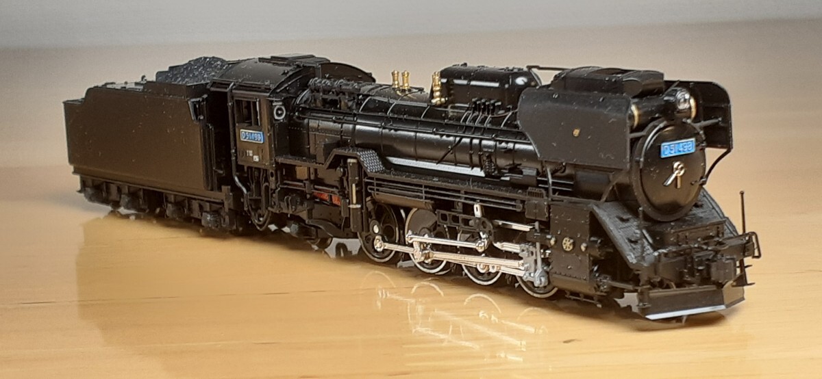 青ナンバープレートD51-498後藤デフ装備集煙装置付き誘導員 青ナンバープレートD51-498後藤デフ装備集煙装置付き誘導員