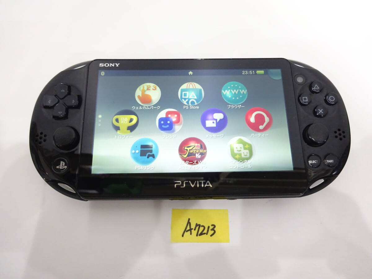 【楽ギフ_のし宛書】 ゲーム機 SONY PSVita PCH-2000 本体のみ 動確済 中古品 A7213 PS Vita本体