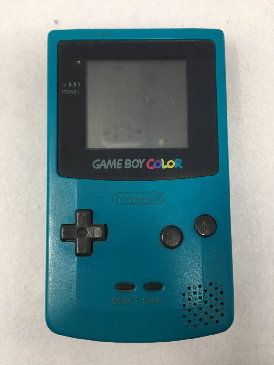 OY-387 動作品 ニンテンドー ゲームボーイカラー 本体 CGB-001 ブルー 任天堂 本体のみ レトロ 希少 GAMEBOY COLOR