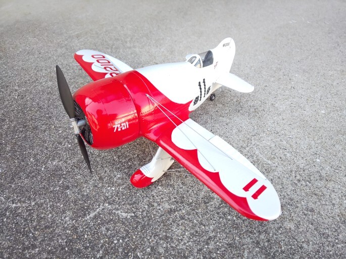 送料込み_委託販売品)M級工房製_リンドバーグ　1/32 ジービー　エアレーサー 塗装済み完成品