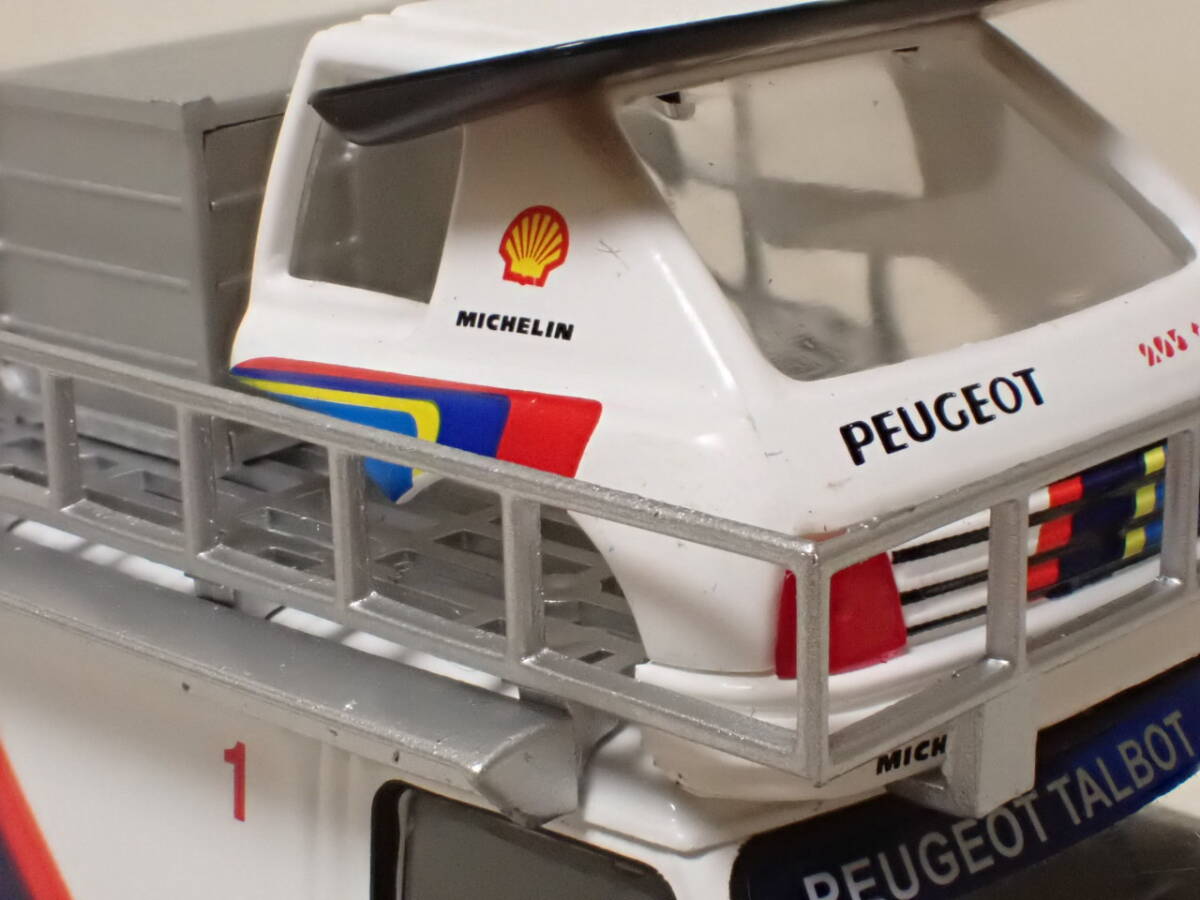 レア！1/43 プジョー・タルボ・スポール・チーム　サポートカー　シトロエン C35　205 ターボ 16 リアカウル　Peugeot Talbot