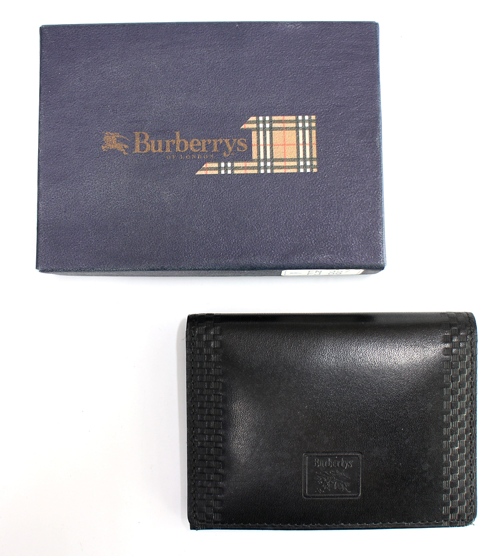 [BURBERRY] Burberry футляр для карточек футляр для визитных карточек кожа черный мужской 