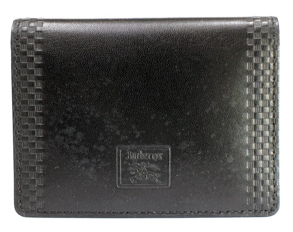 [BURBERRY] Burberry футляр для карточек футляр для визитных карточек кожа черный мужской 