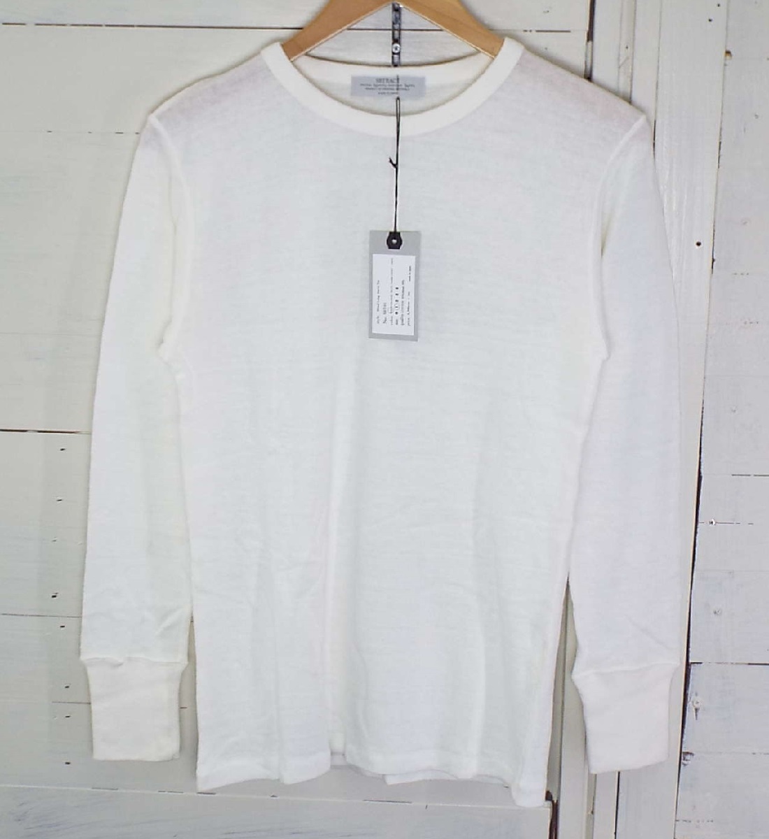 T1222【ほぼ未使用】SBTRACT(サブトラクト)ブレンド クルーネック ロングスリーブTシャツ サイズ1 下札付