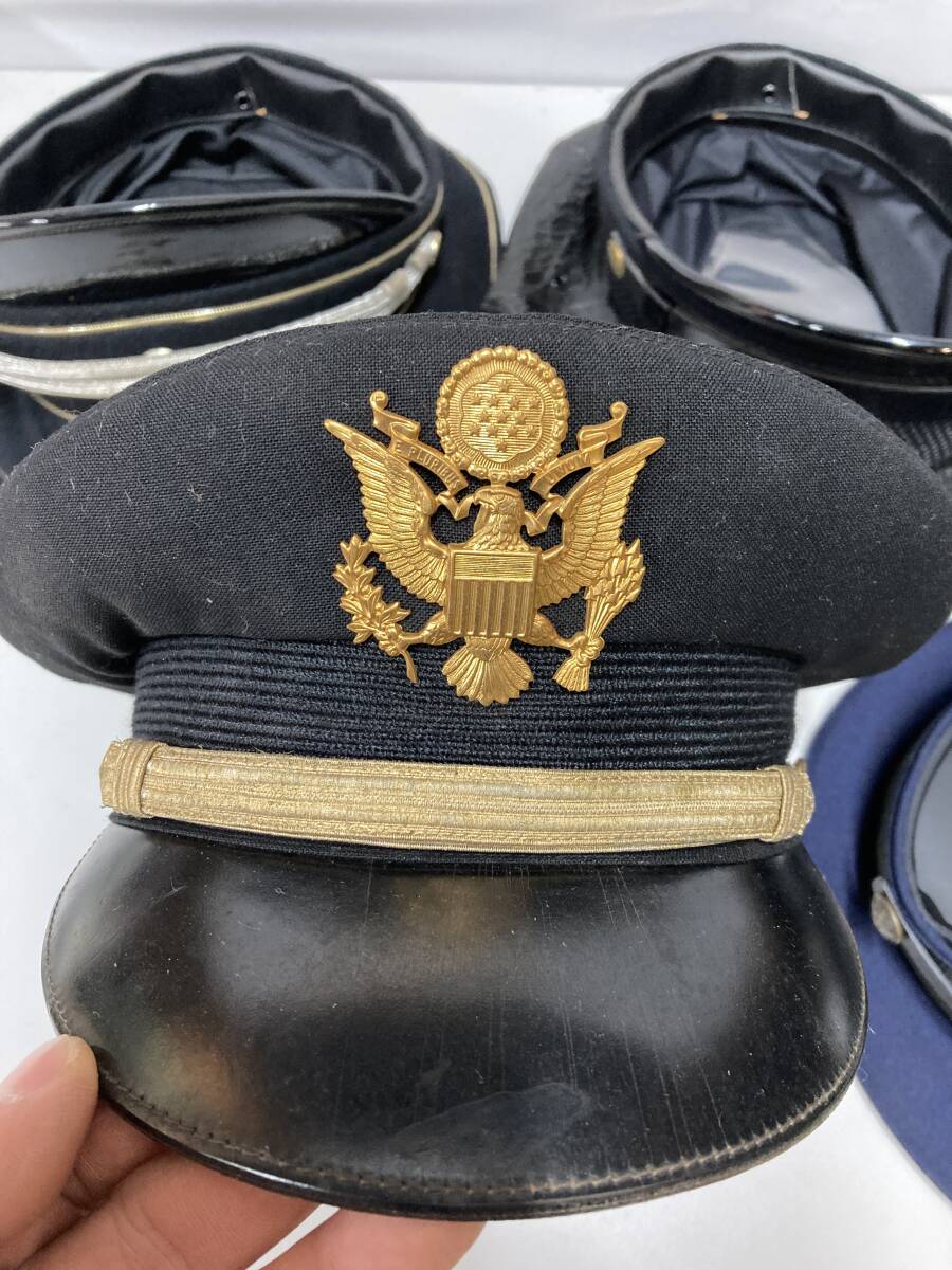 1.74」USA尉官 ドイツ軍 米警察制帽 警察帽 5点まとめ コスプレ 1.74」USA尉官 ドイツ軍 米警察制帽 警察帽 5点まとめ コスプレ