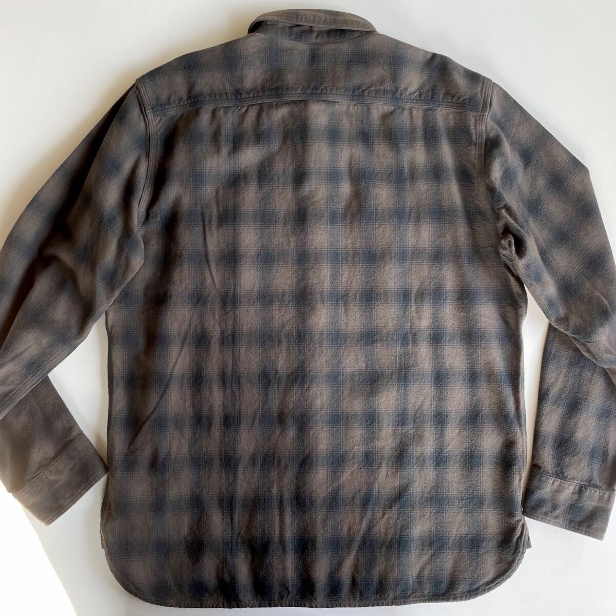 新品/キムタク着】RRL “Ombre Canvas Work Shirt” L オンブレ 新品/キムタク着】RRL “Ombre Canvas Work Shirt” L オンブレ