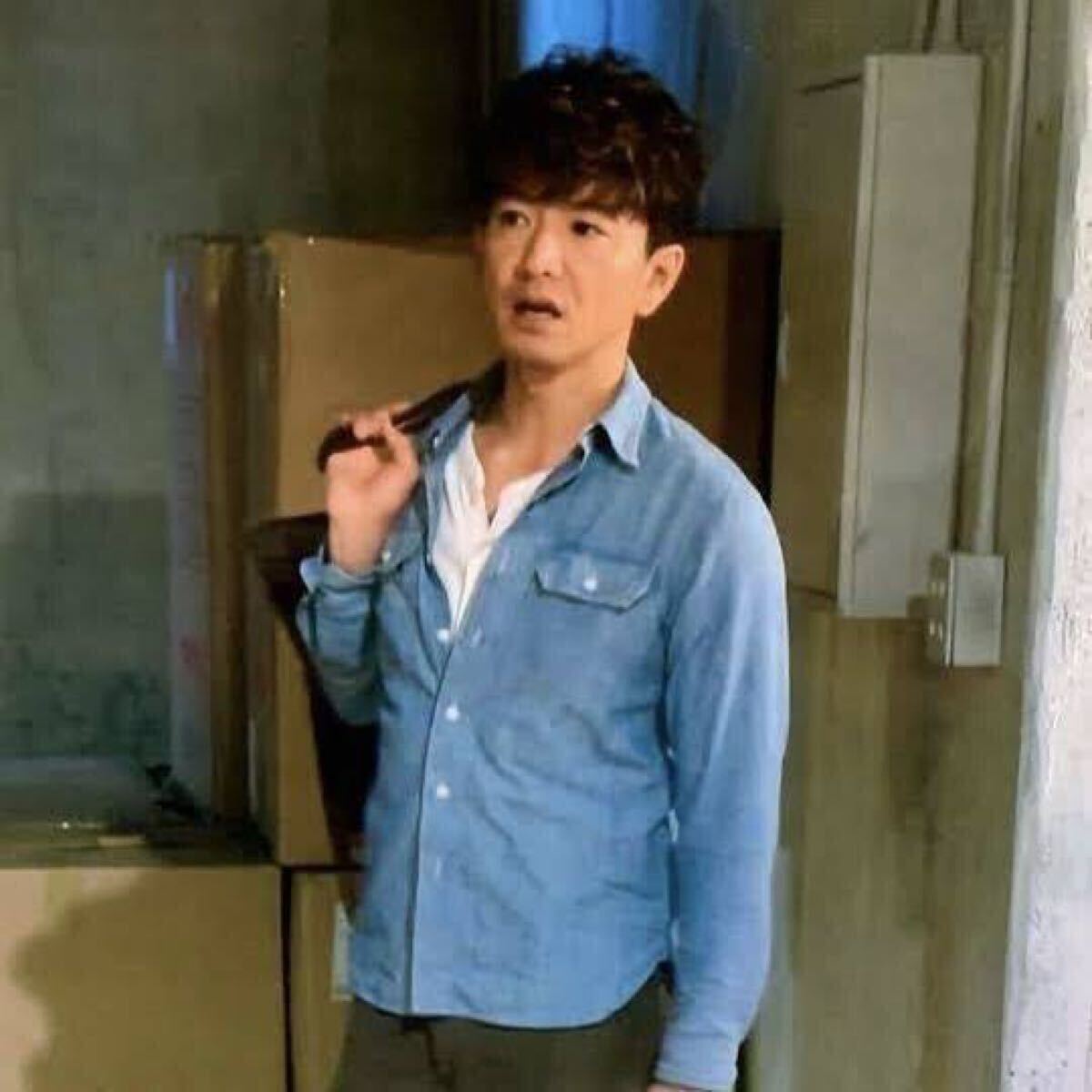 キムタク着】RRL “Indigo Chambray Shirt” M インディゴ キムタク着】RRL “Indigo Chambray Shirt” M インディゴ