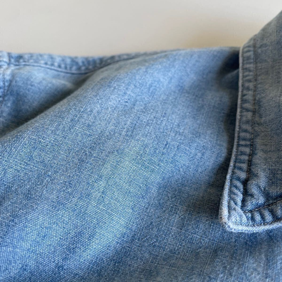 キムタク着】RRL “Indigo Chambray Shirt” M インディゴ キムタク着】RRL “Indigo Chambray Shirt” M インディゴ