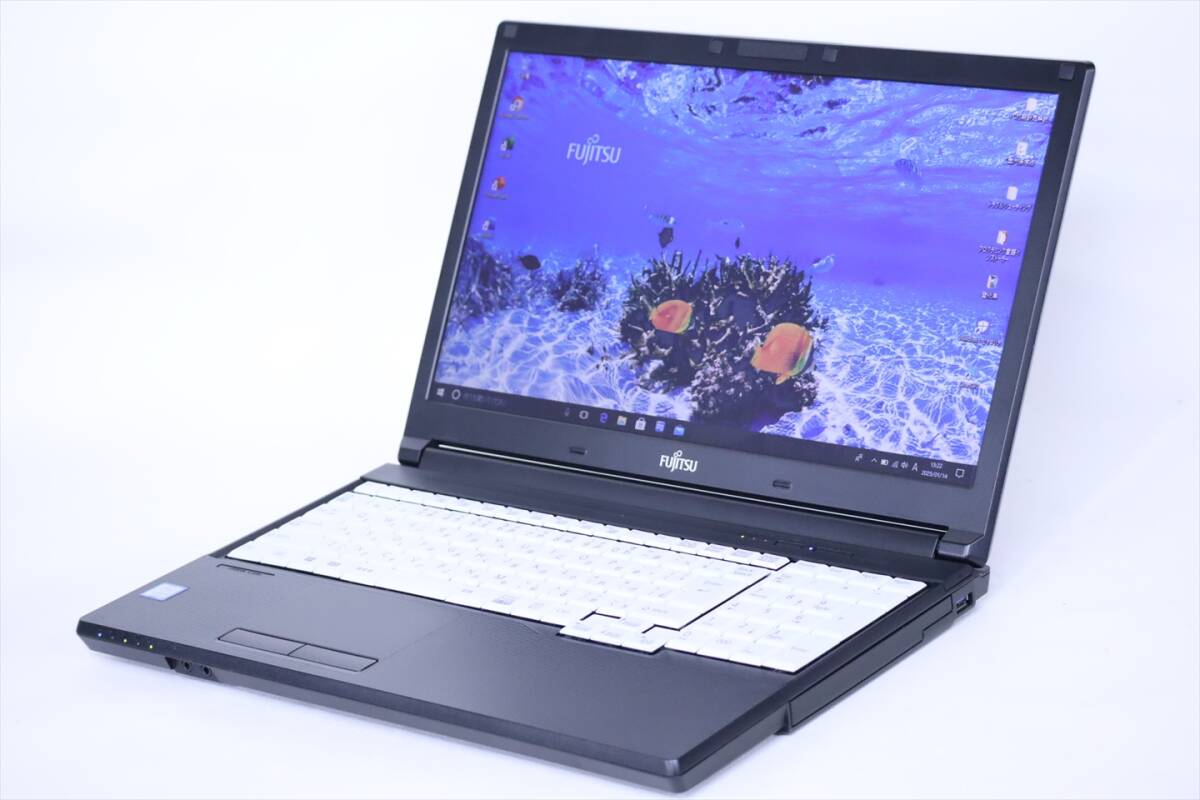 ★1円スタート! 富士通 LIFEBOOK A577/S Core i5-7300U/15インチ液晶/8GB/新品HD500GB/無線LAN/カメラあり/Windows10Pro　23096 ☆1円☆第7世代☆富士通☆LIFEBOOK☆A577⁄S☆Core