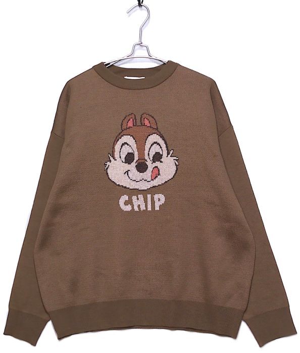 即決■★Chip 'n Dale★■チップ＆デール ニットトレーナー：SIZE=L