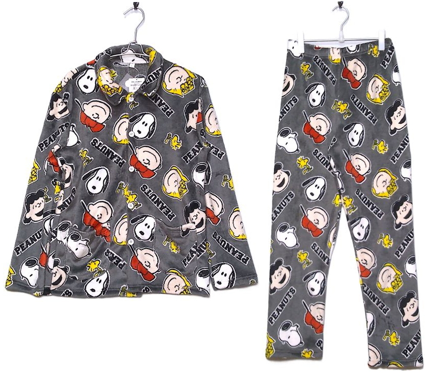 即決■★PEANUTS スヌーピー★■フランネルパジャマ SIZE=L