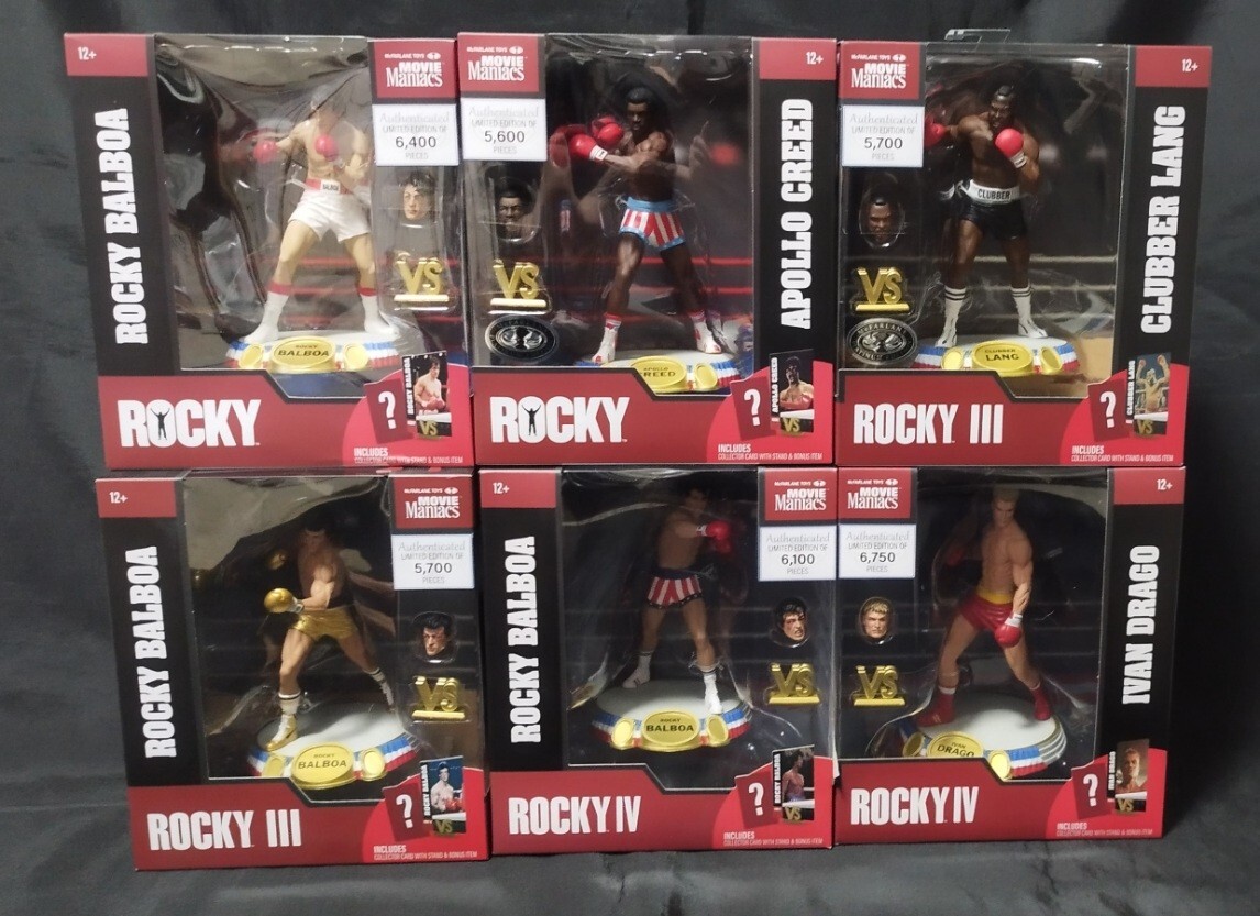 入手困難マクファーレントイズ映画マニアック【ロッキーシリーズ全6種】バリアント含 McFARLANE TOYS ROCKY スタローン