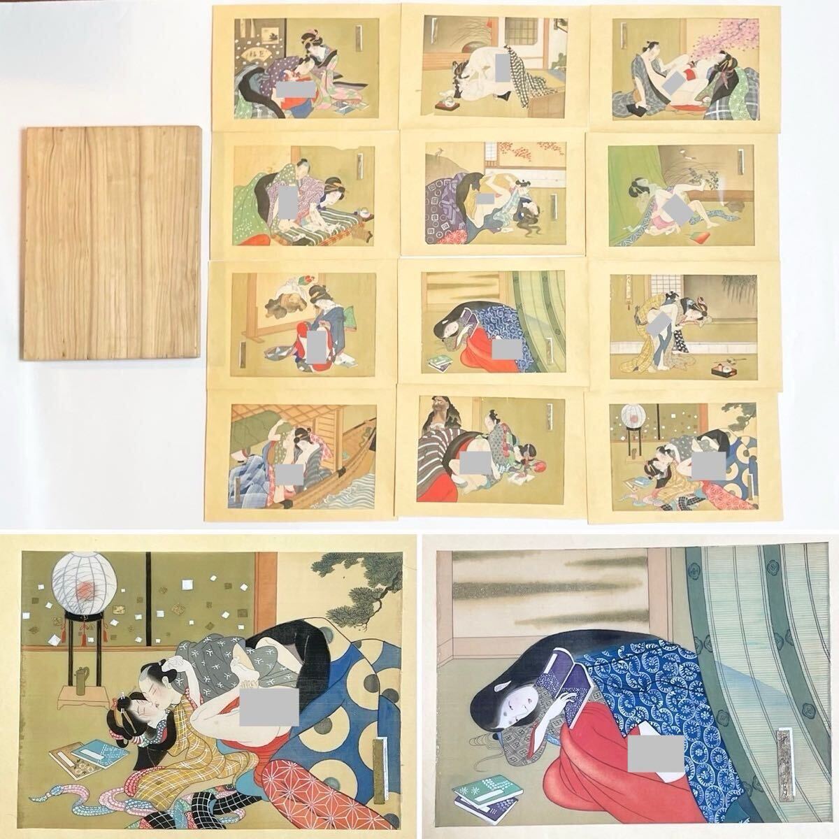 春画 12枚まとめて 浮世絵 錦絵 木版画 骨董品 和本 秘画 枕絵 春画 12枚まとめて 浮世絵 錦絵 木版画 骨董品 和本 秘画 枕絵