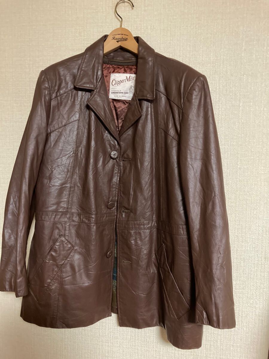 Vintage1970s Clipper Mist Leather Jacket