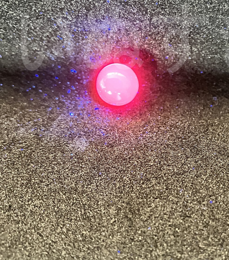 【穴なし】宝飾用に！工業用に！人工ルビー球 直径10mm 合成コランダム UV蛍光！【硬度9】海外発送