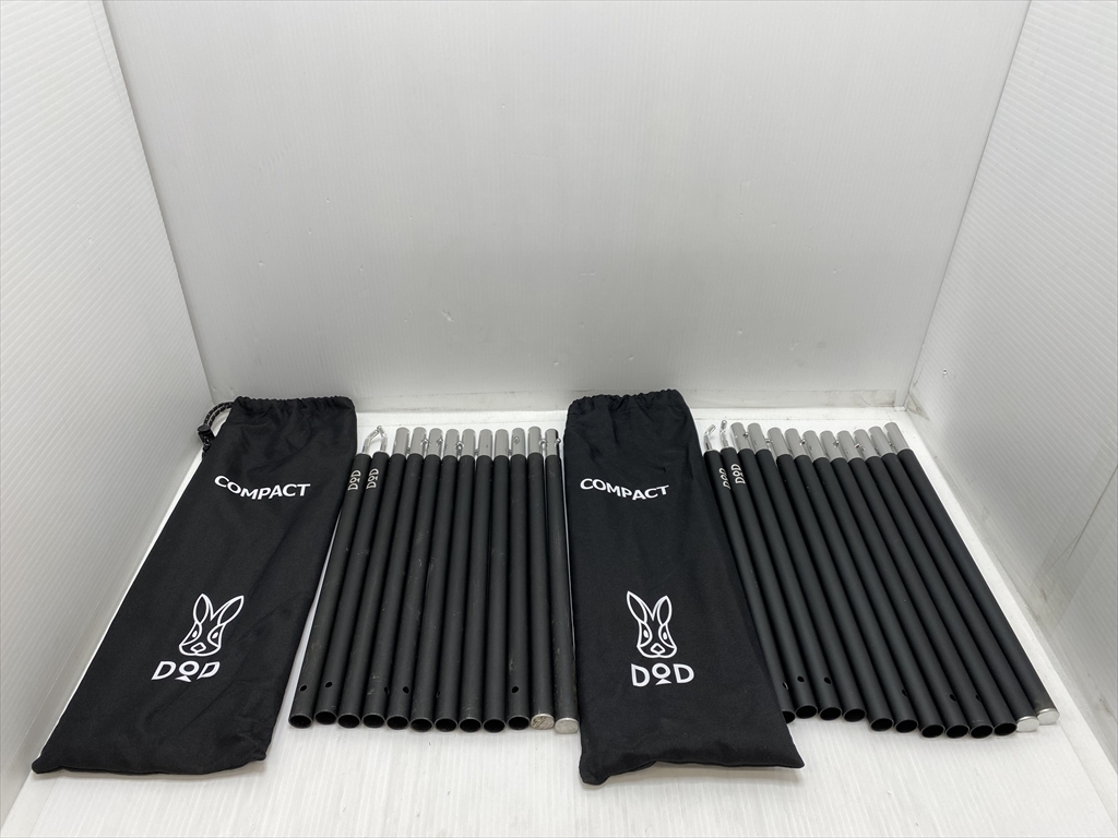 下松)DOD ディーオーディー コンパクトタープポール 2セット XP1-630-BK アウトドア キャンプ タープ ◆★J250117R01B NA17A