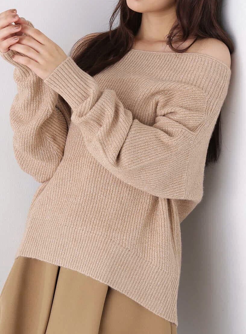 NATURAL BEAUTY BASIC　オーバーニット