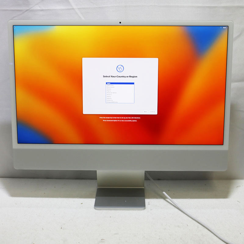 прекрасный товар Apple iMac 24 дюймовый, M1, 2021 серебряный 8GB/SSD 1TB оригинальная коробка есть 