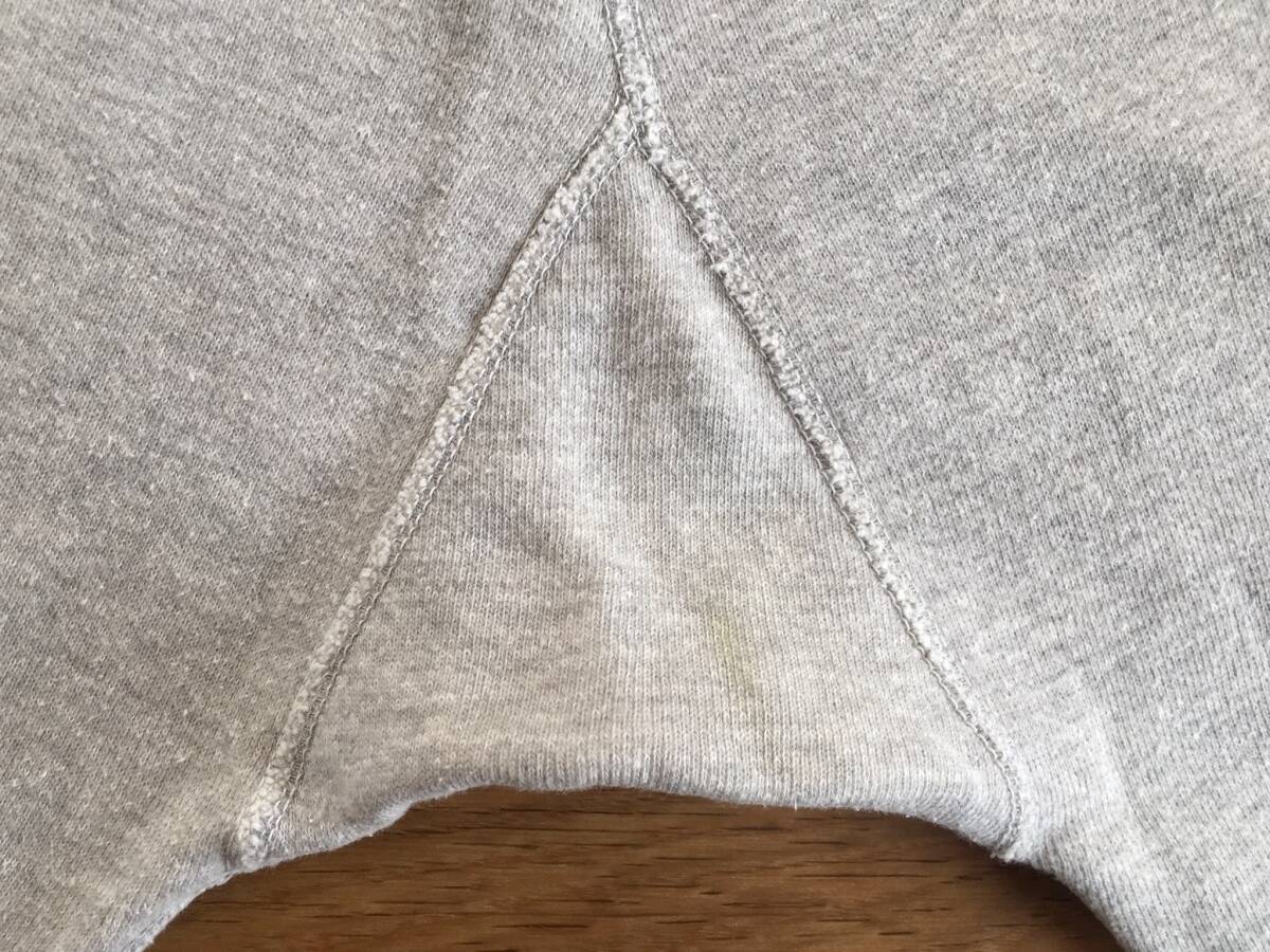 60's アメリカ ヴィンテージ スウェット パンツ 里起毛 Lサイズ 95%COTTON 5%ACRYLIC ヘザーグレー 杢グレー 古著 used ※ダメージあり 