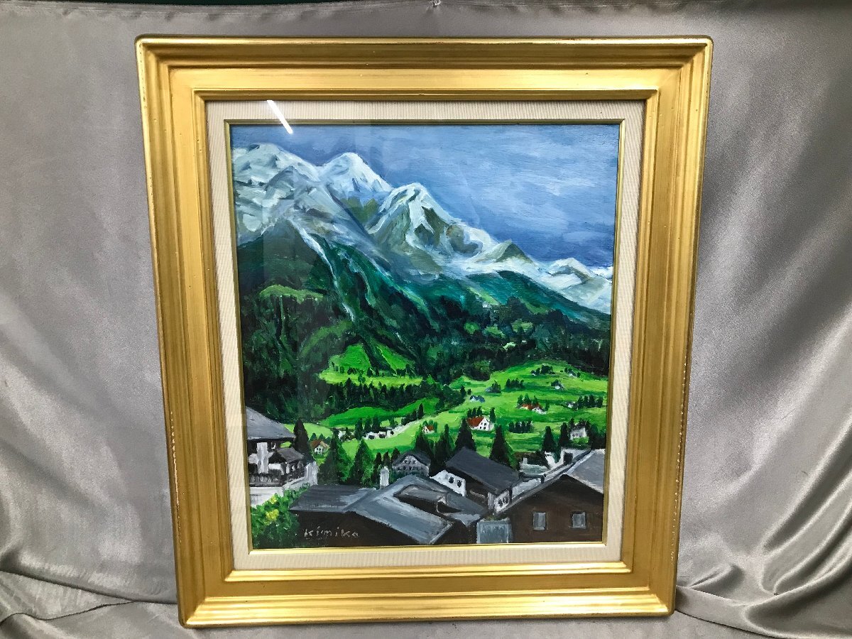 01-16-480 ☆AP【大】 中古 油絵 はかない コレクション 01-16-480 ☆AP【大】 中古 油絵 はかない コレクション