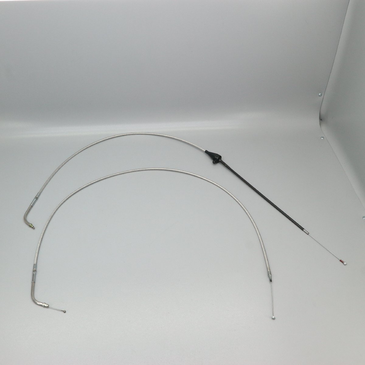 未使用 ハーレー 純正 SS スロットル アイドル ケーブル ワイヤー 56778-04 ツーリング / 56775-04 +3インチ ロング 250107DN0298_画像5