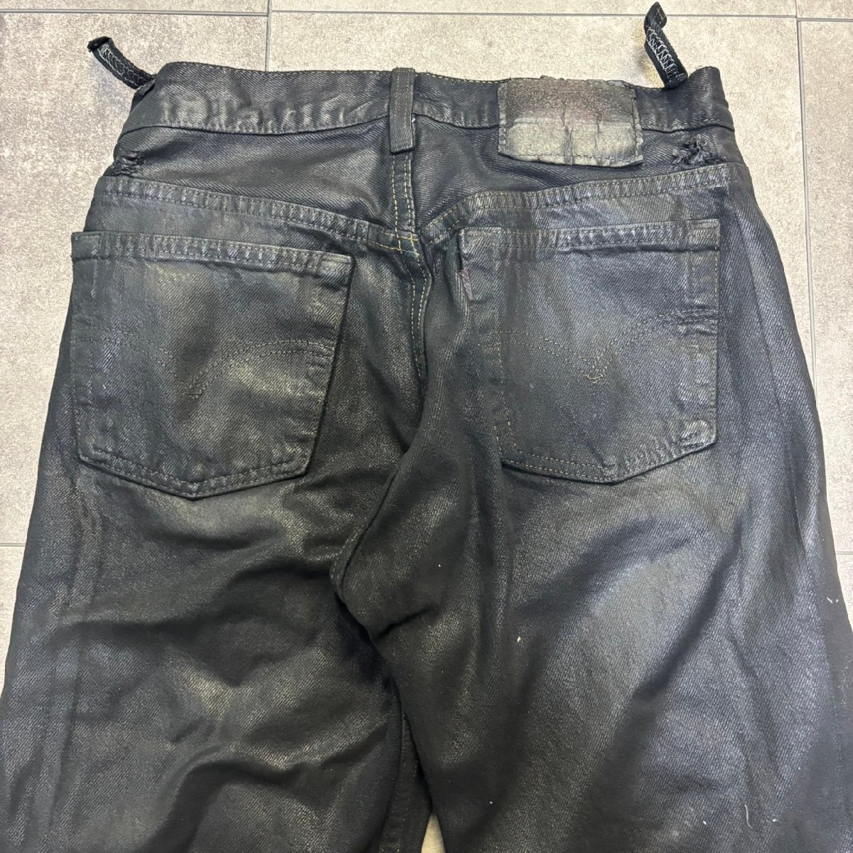 USA製 90年代 Levi's 501 ブラック ラバーコーティングパンツ USA製 90年代 Levi's 501 ブラック ラバーコーティングパンツ
