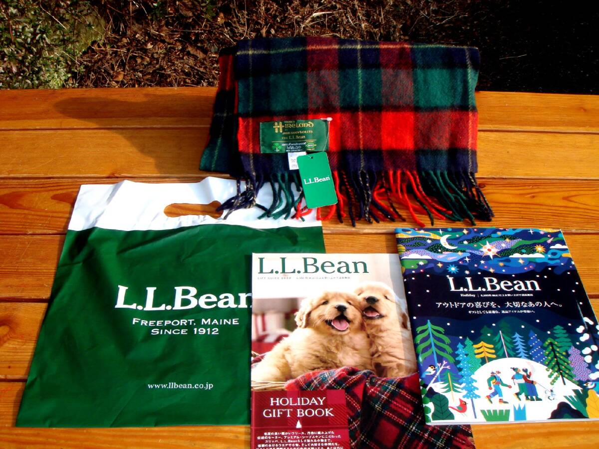 高感度ショップで2023年売れたブランド 入手困難★タグ付デッドストック【L.L.Bean】お宝エルエルビーン★Irish Lamswool Scarf R★稀少Made in Ireland♪ その他