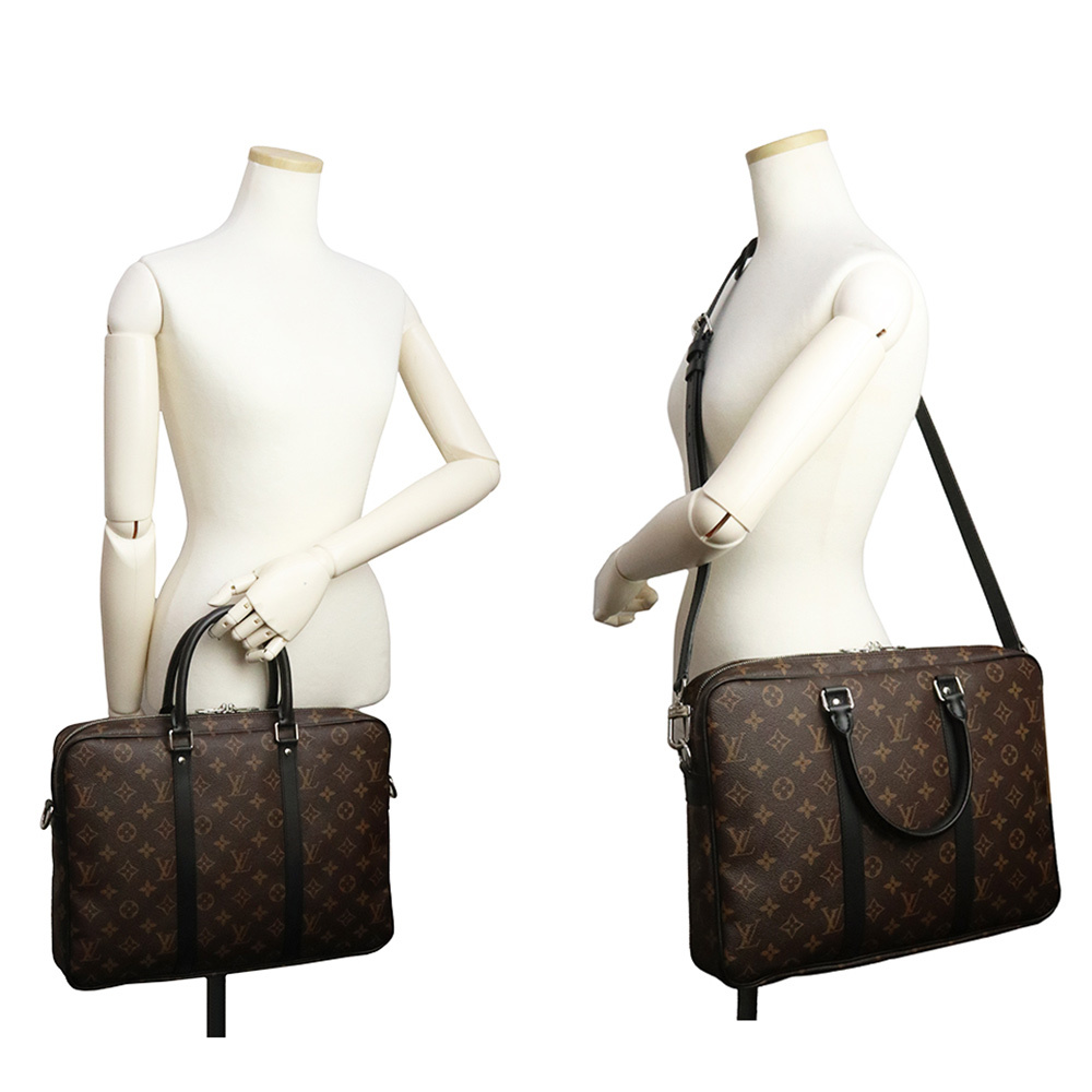 （未使用　展示品）ルイ ヴィトン LOUIS VUITTON PDV PM ポルト ドキュマン ヴォワヤージュ ブリーフケース モノグラムマカサー M52005