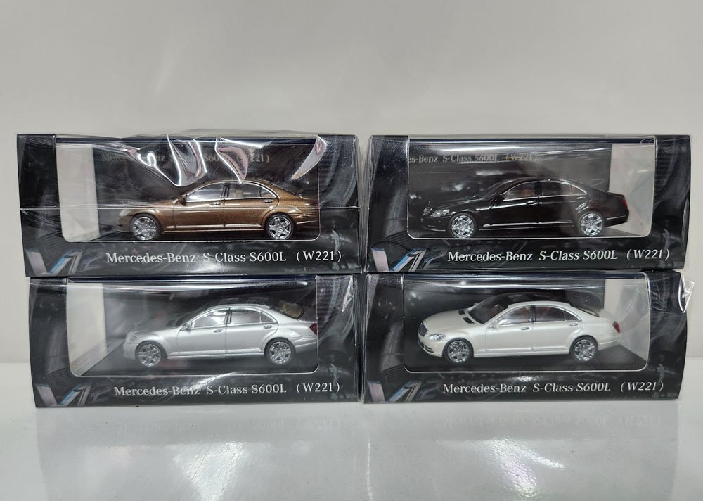 ▲入手困難！4点！MotorHelix 1/64 メルセデスベンツ Benz S-Class Sクラス S500 S600 W221 MH 新品未開封
