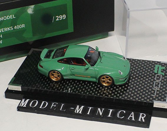 ▲超希少！Green！限定品！Air Cooled 1/64 ポルシェ Porsche 911 Gunther Werks 400R 新品