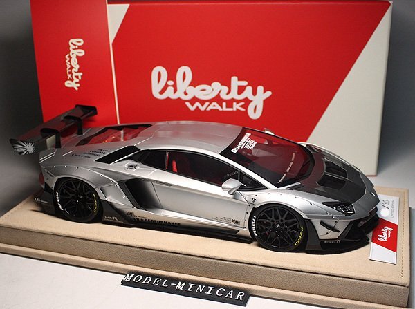 ▲最後1台！Matt Silver！世界限定10台！LB Works 1/18 ランボルギーニ LP700-4 Liberty Walk アヴェンタドール 2.0 Zero Fighter LBWK C