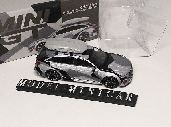 ▲超希少！256！MINIGT 1/64 Audi アウディ RS6 Avant C8 新品