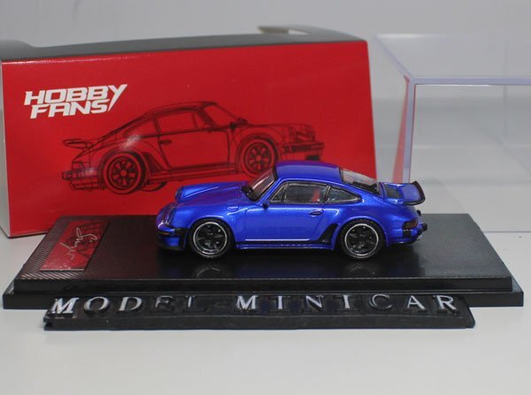 ▲超希少！Blue！世界限定！HF 1/64 ポルシェ Porsche 911 Singer 930 Turbo Study 新品