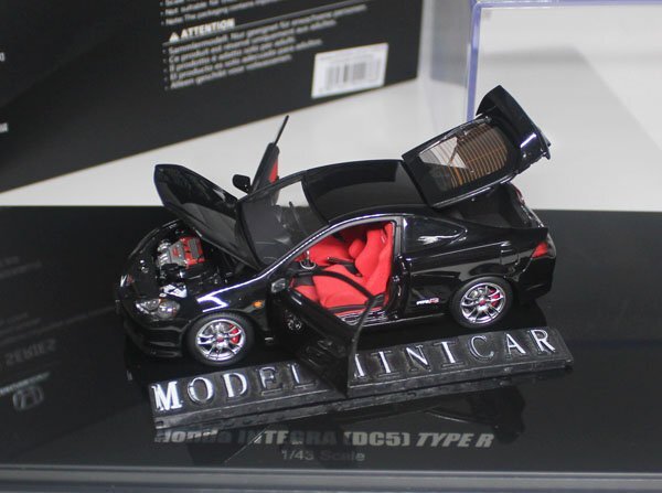 ▲全開閉！Black！金属製！LCD 1/43 ホンダ Honda Civic シビック Type R タイプ R Integra DC5 新品