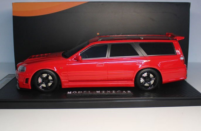 △最後1台！赤！世界限定66台！IM 1/18 日産 NISSAN Stagea GTR