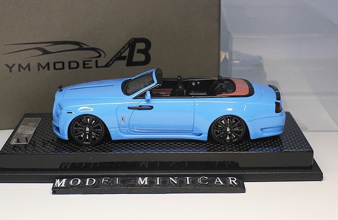 ▲超絶版！Baby Blue！世界限定30台！YM 1/43 ロールスロイス Rolls Royce Dawn Novitec 新品 Resin Model Wraith GHOST PHANTOM