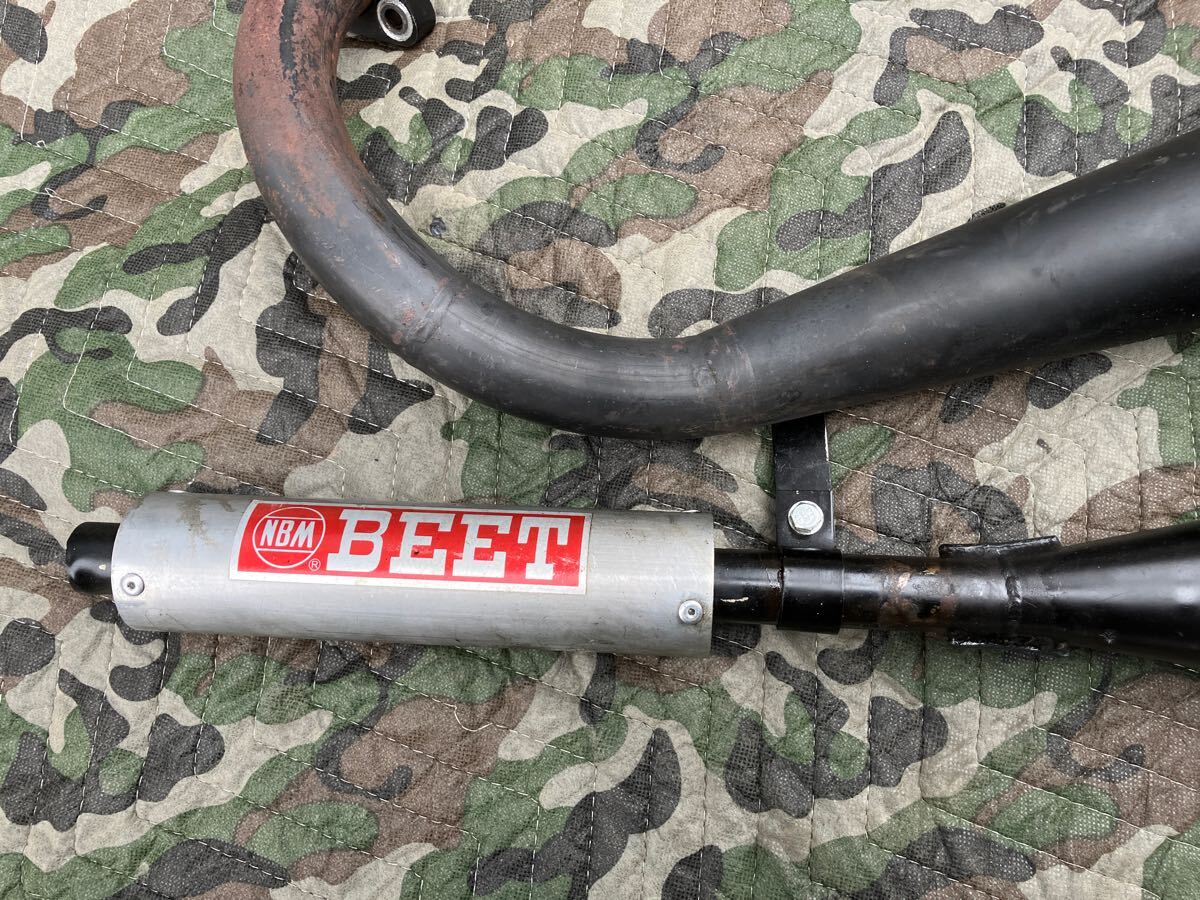 KH400 チャンバー 内巻き BEET 爆竹(マフラー本体（社外