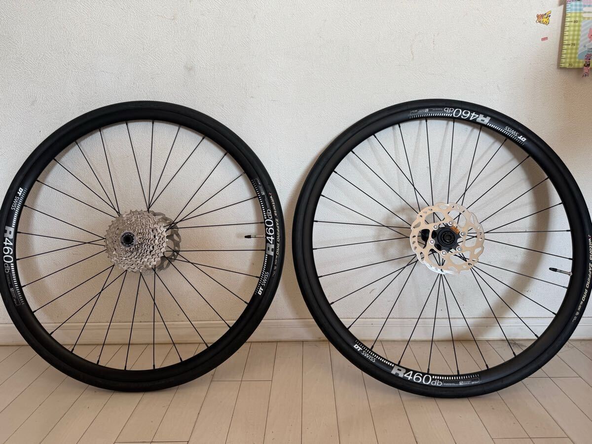 DT SWISS R460db 105 スプロケ ローター付属 シマノフリー 試走程度