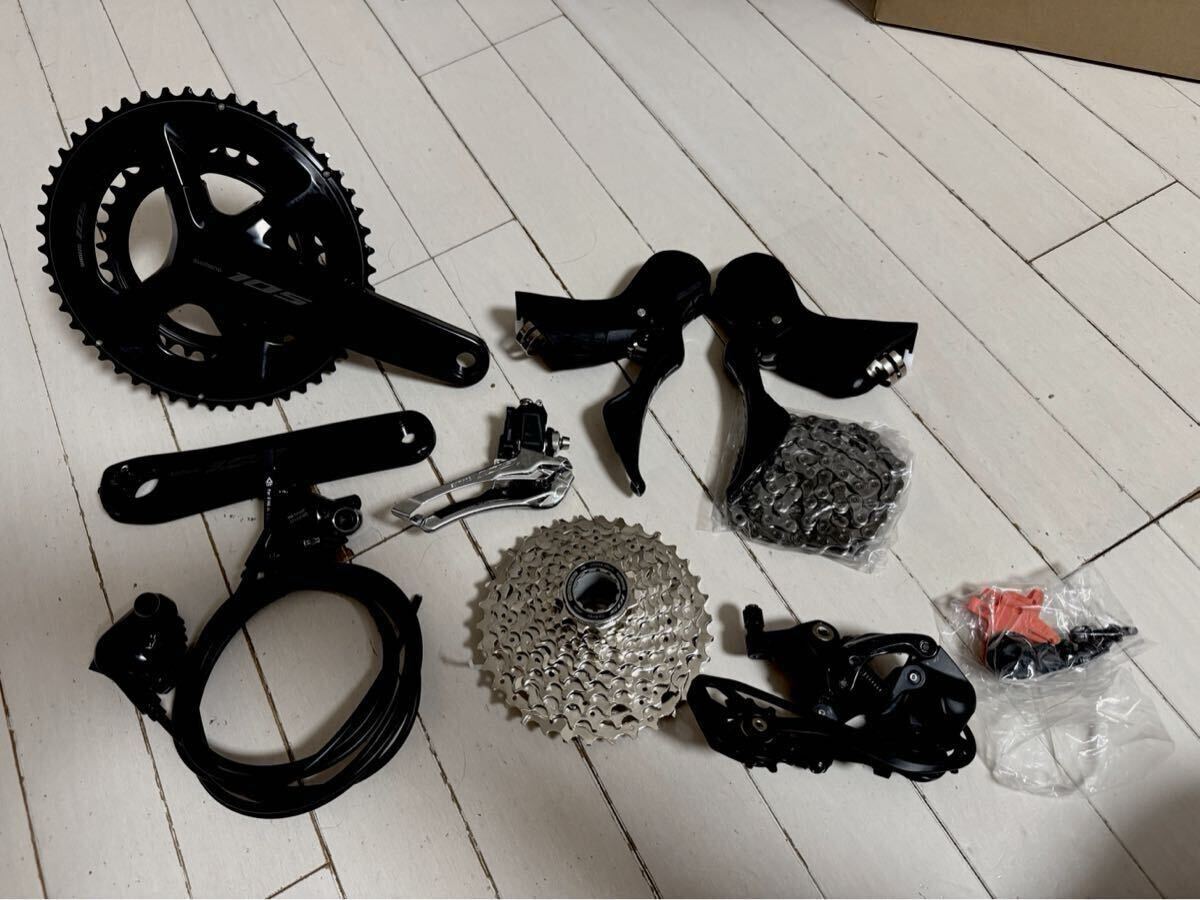 SHIMANO シマノ R7120シリーズ 105 2x12s 油圧ディスクブレーキ グループセット 170mm 50/34T 新車外し品
