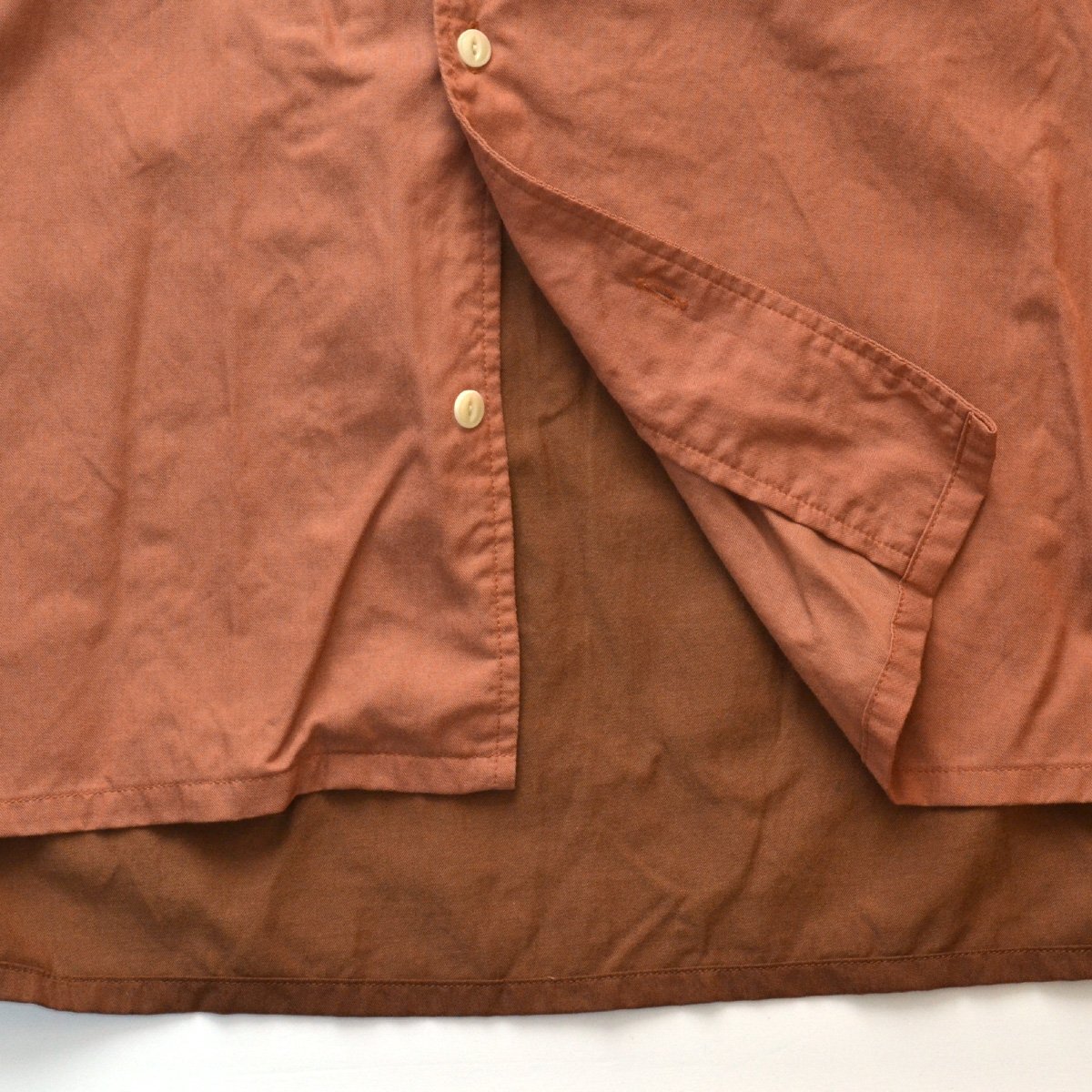 PAUL SMITH RED EAR ポールスミス パネルシャツ 貓目ボタン リヨセル コットン Mサイズ メンズ M064635