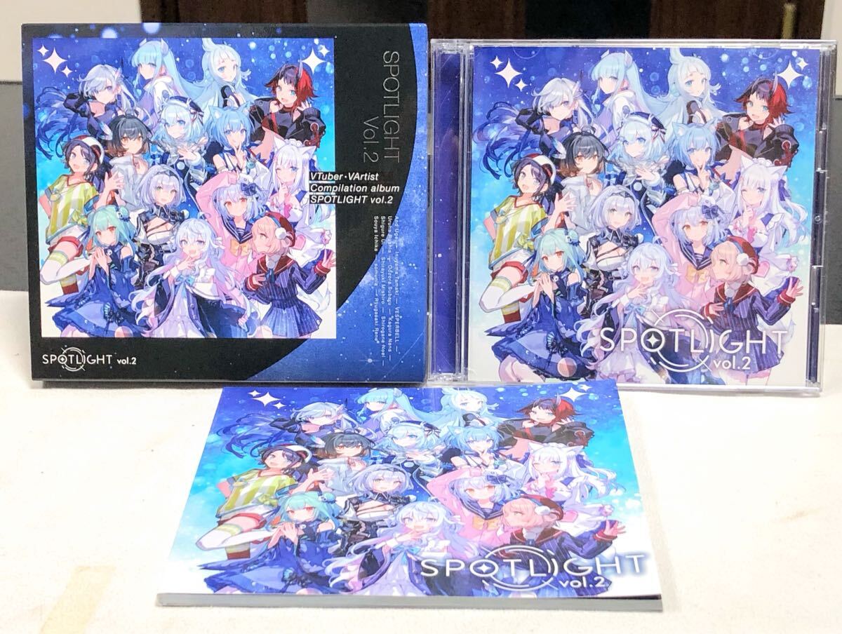 バーチャルYouTuber 2枚組CD SPOTLIGHT vol.2 美少女 しぐれうい 犬山たまき 白銀ノエル カグラナナ 大空スバル Vtuber グッズ