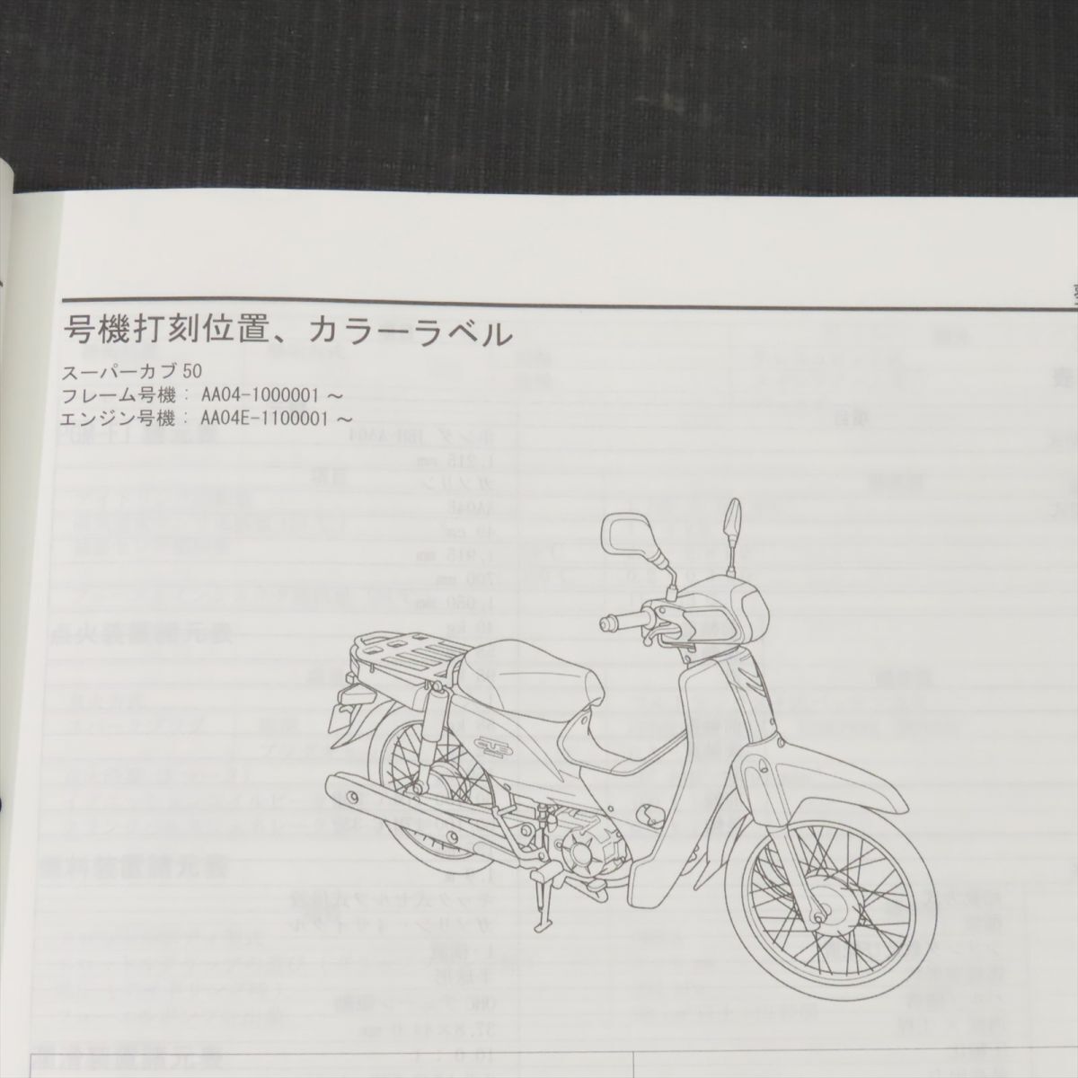 送料込 スーパーカブ50 AA04 サービスマニュアル 追補版付 送込 PGM-FI スーパーカブ50プロ 追補版 サービスマニュアル