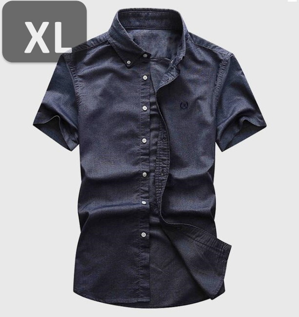 メンズ 半袖 シャツ ダークグレー XL 半袖 シャツ 春夏【n204】