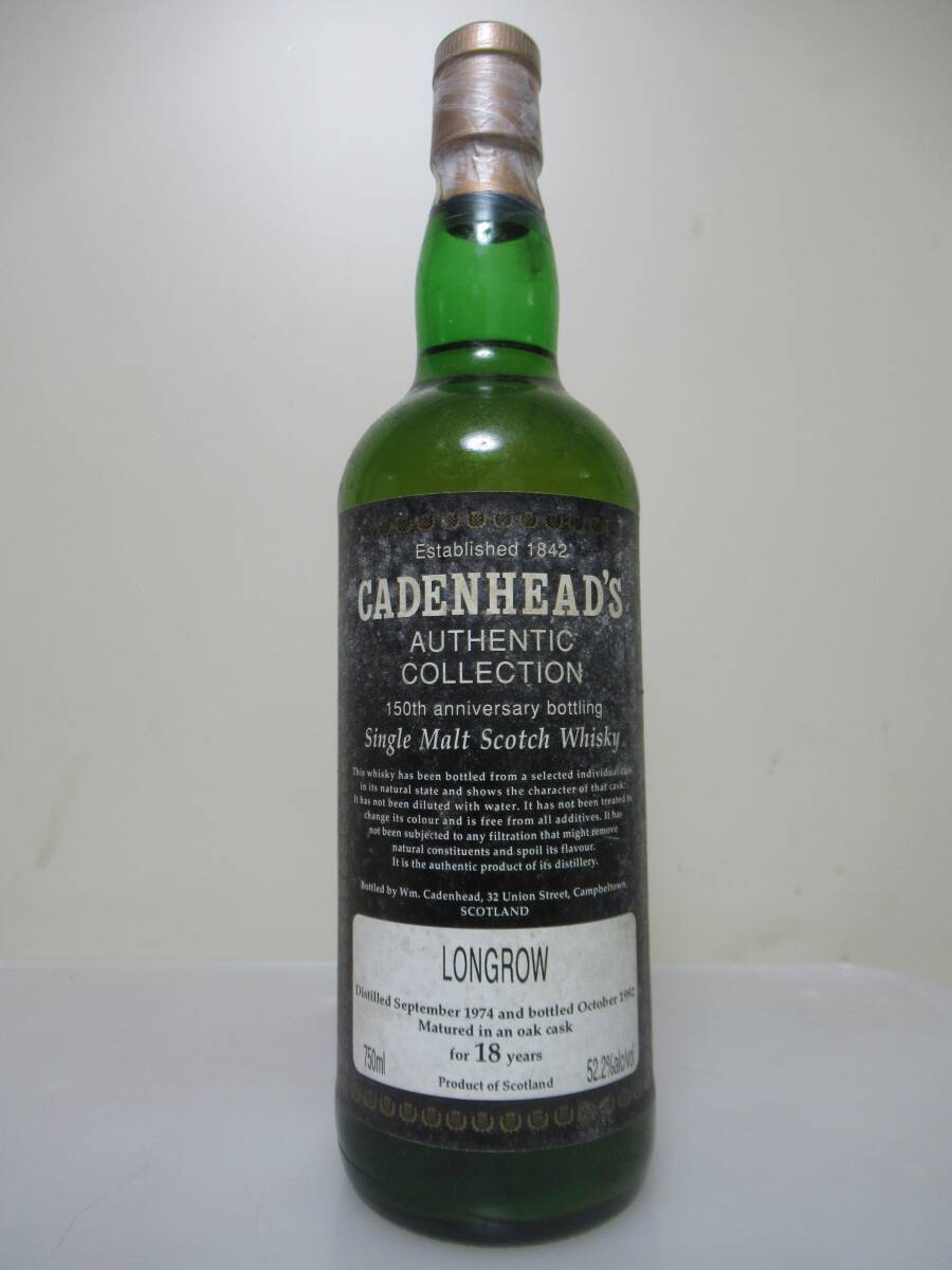 c029** длинный low 18 год 1974-1992 52.2% 750ml супер редкостный Old 150th/ Kei ten head **