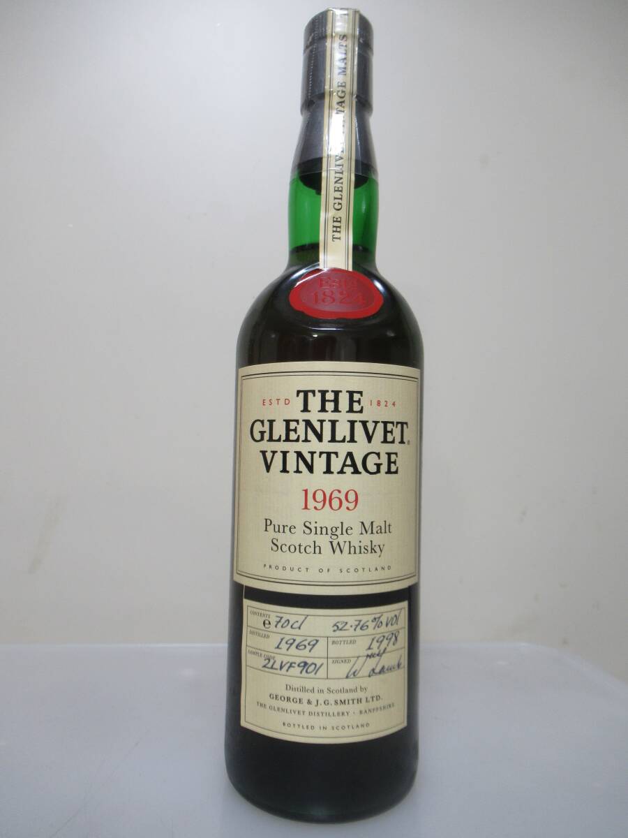 c032◆◆ザ・グレンリベット1969-1998 52.76% SamplCode，2LVF901 超稀少オールド　OB◆◆