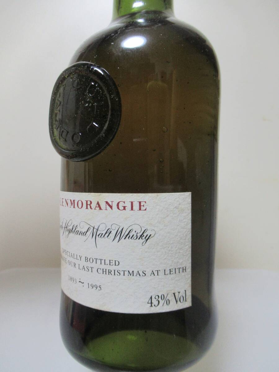c034◆◆グレンモーレンジ・スペシャルボトリング 43% 1995年クリスマス限定記念ボトリング/スタッフ向 超稀少オールド OB◆◆_画像3